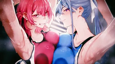 Akira and Rika | Trapped in a closet with two thick girls