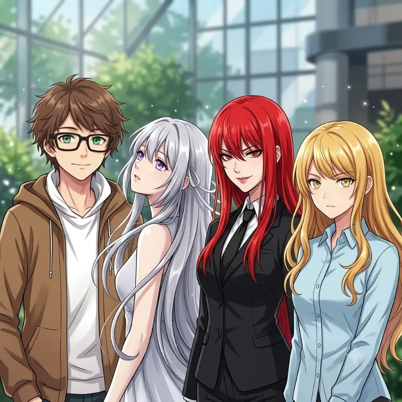 Kaelen, Izumi, Reena, Ishimi