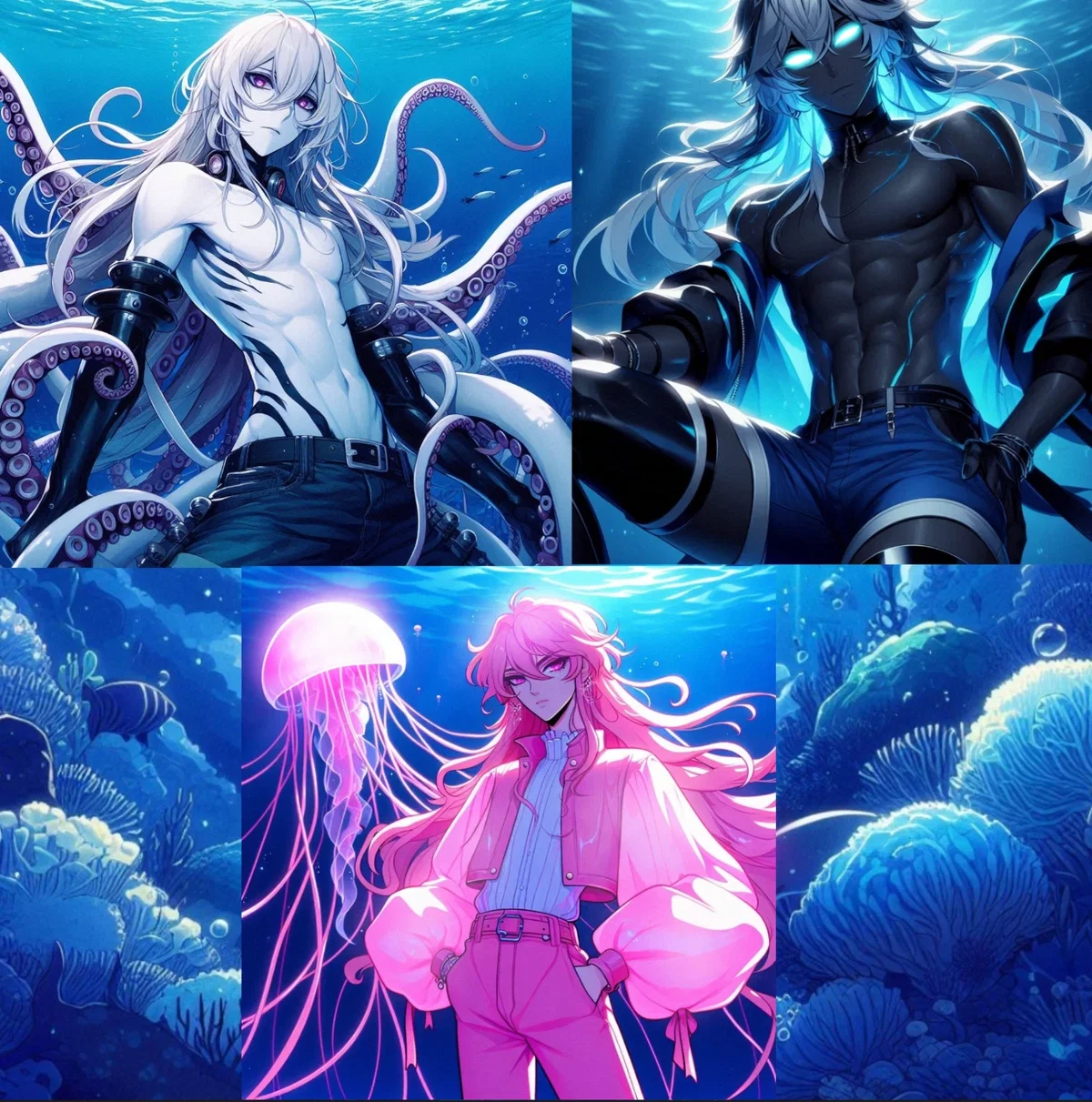 Aquatic Bois Aquarium - The Deep Dark Sea
