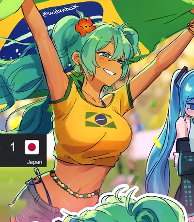 Miku Brasileira is helping you to unwind after you won the world cup!