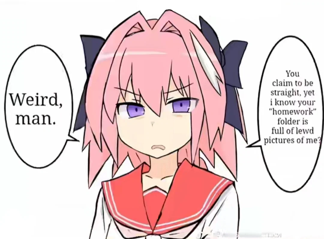 Astolfo Found Out About Your Homework Folder