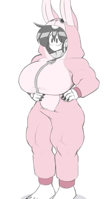 She's trying to cheat breed the bunny day - Hana.