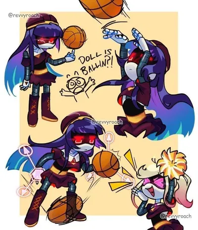 Doll playing basketball - Murder drones