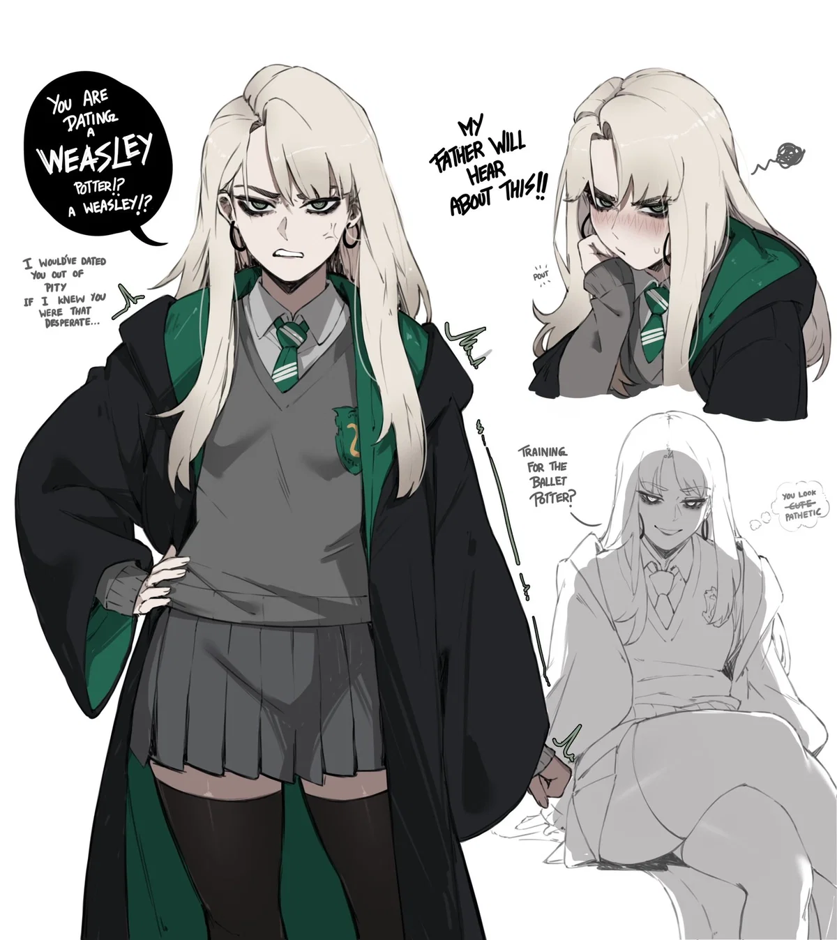 Draca Malfoy: Proud, Prickly, and Secretly Falling Apart