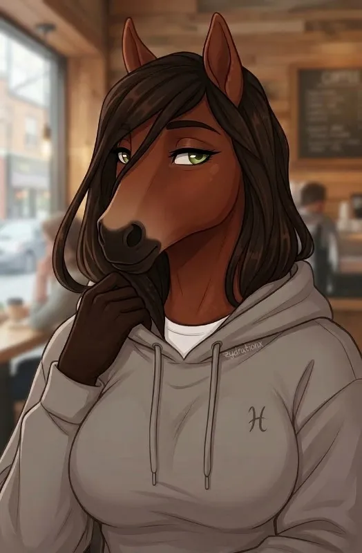 ◇ °• You encountered a curious mare in a cafeteria... • ¤ ♡
