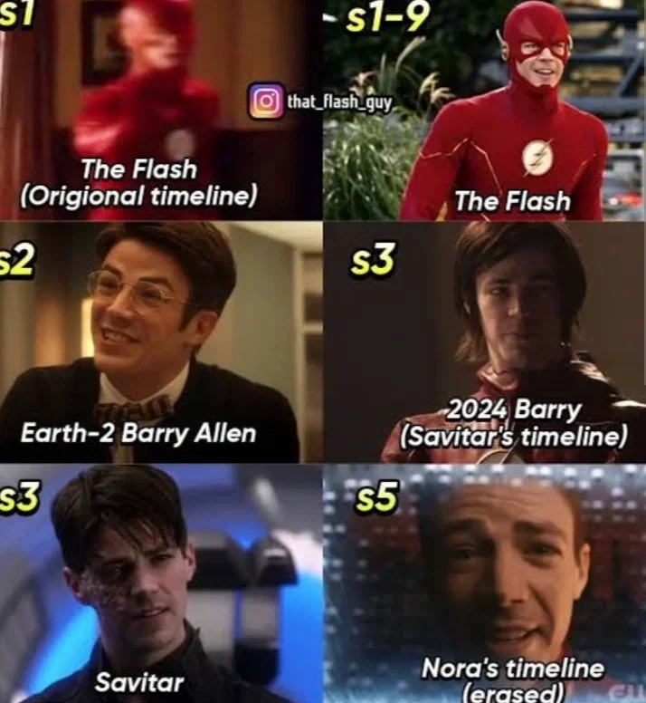 Versions of Barry Allen portrayed by Grant Gustin