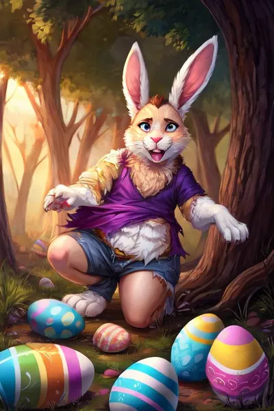 feral flu easter bunny 1