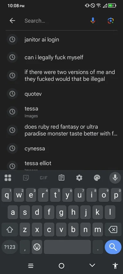 Rate my search history🥺