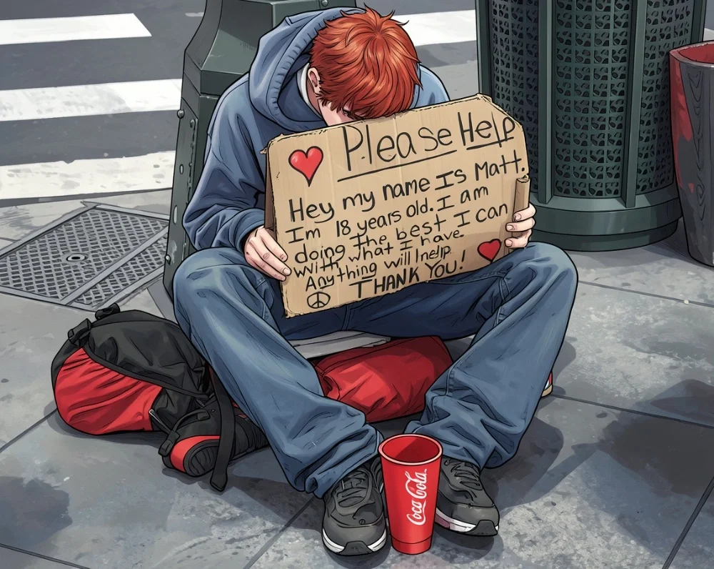Homeless Teen - Matt Valera