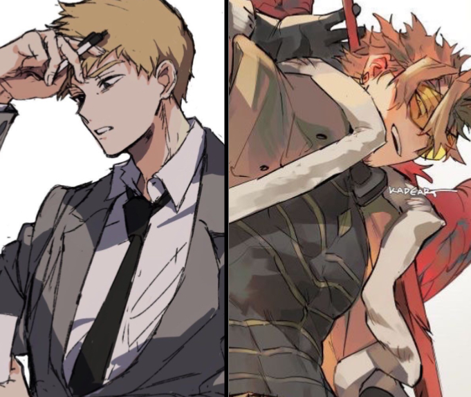 Reigen Arataka and Keigo Takami