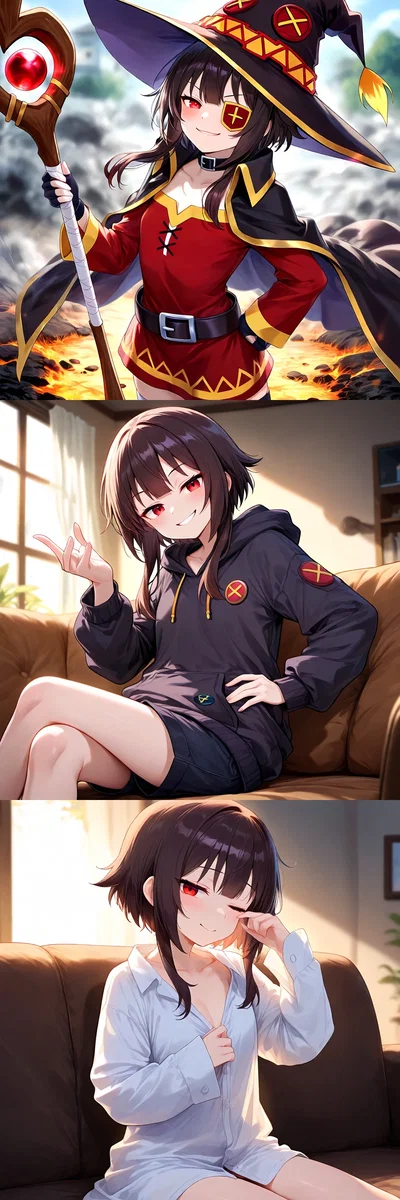 "Megumin | The Girl Who Needs a Hobby (And a Rocket Launcher)"  [Reverse Isekai Series - Konosuba - Megumin]