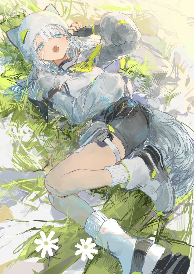 Lie on the grass /// Arknights