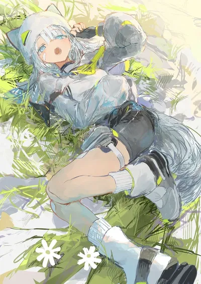 Lie on the grass /// Arknights