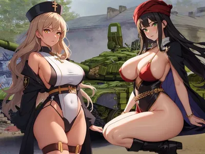 Two hot chicks from the Caucasus are fighting for a tank [The First Karabakh War]