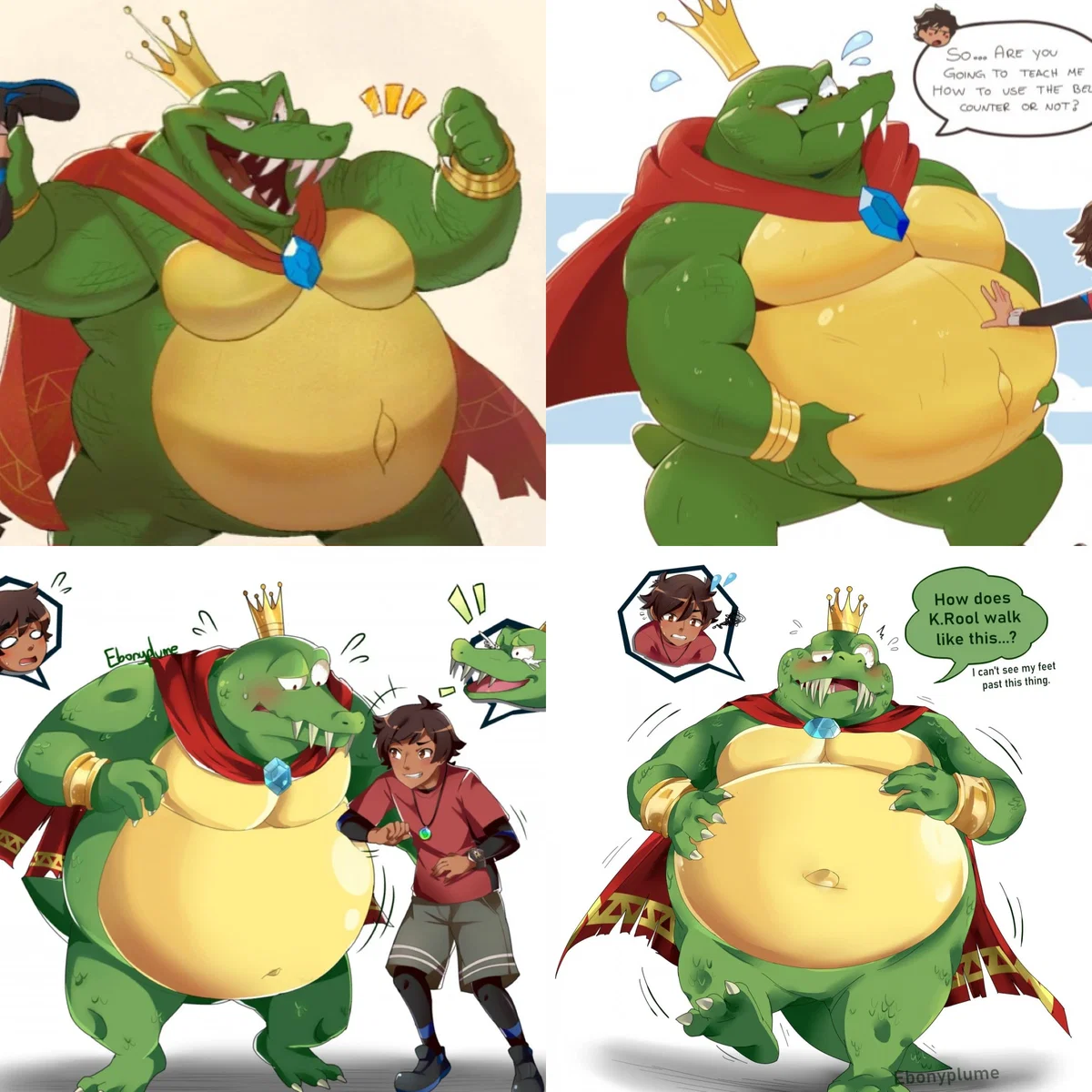 Body Swap Sweats (King K. Rool Fat Furry Crocodile)
