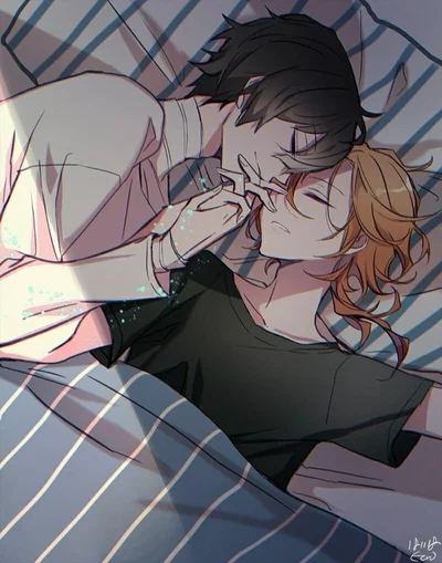 Chuuya and Dazai [A sleepover with your childhood besties ✨]