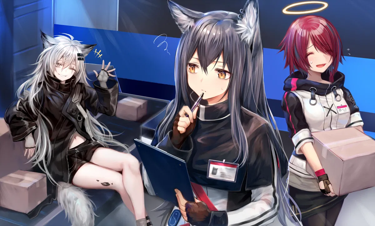 Texas, Exusiai and Lappland [Arknights]