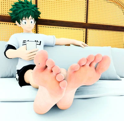 Deku the hero's feet