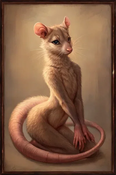 Rat Caught in a Trap