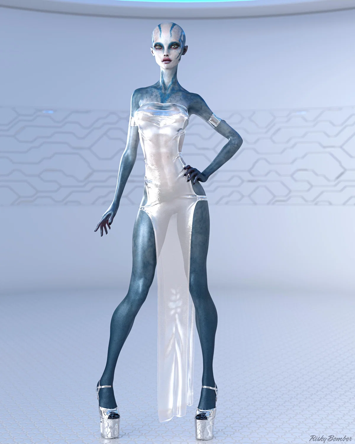 Curios Alien Woman