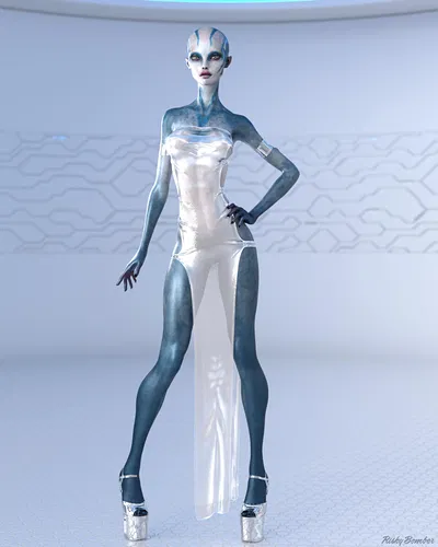 Curios Alien Woman
