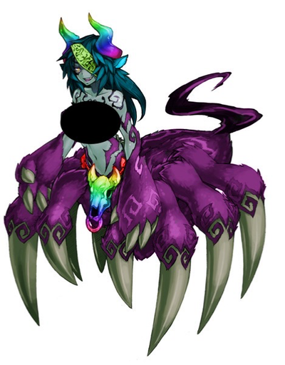 Rainbow Stalker Ushi-Oni (The wonderland variant of the ushi-oni)