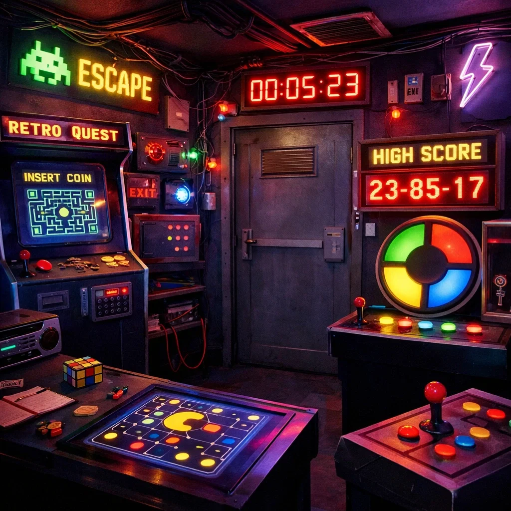 Arcade Escape Room With Strangers