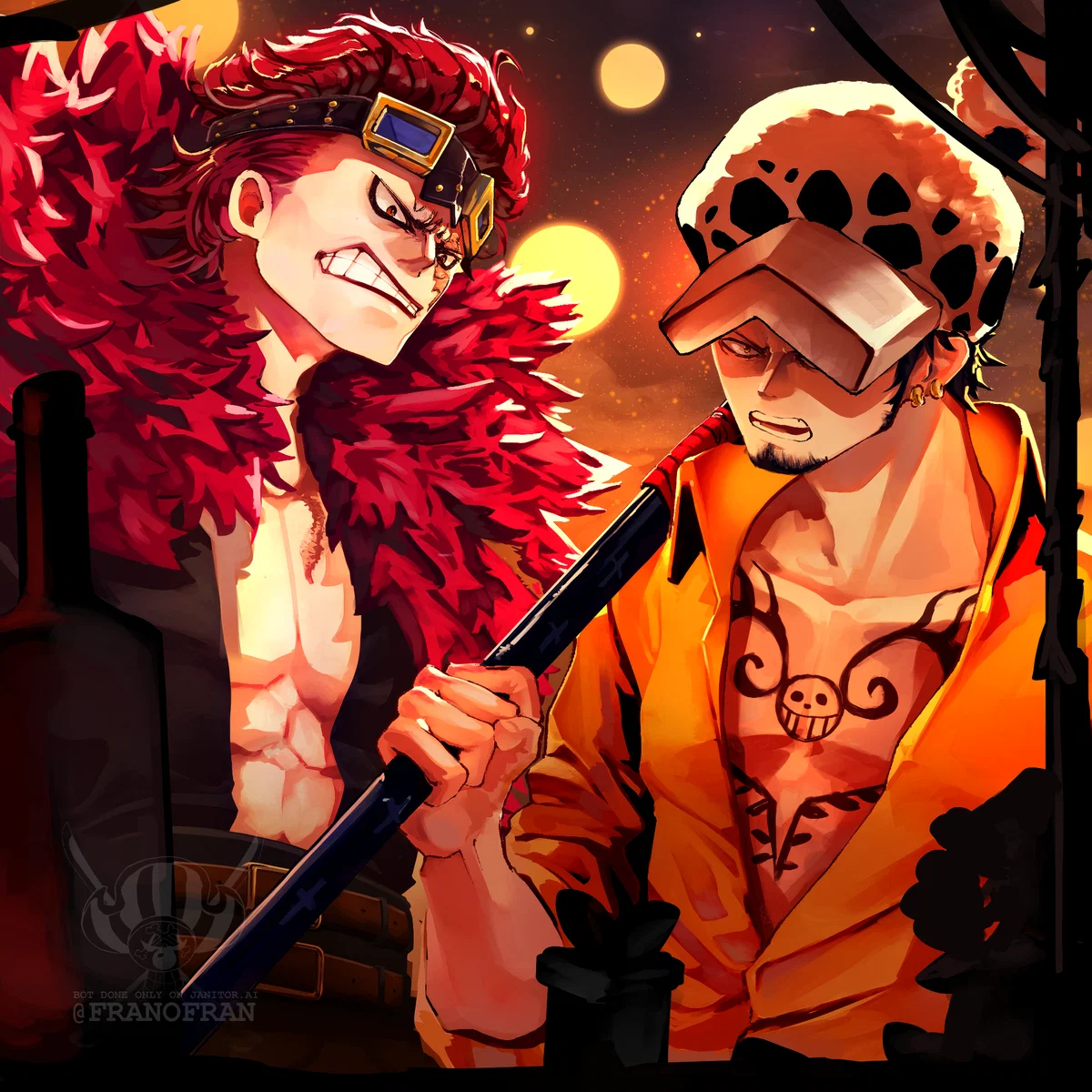 TRAFALGAR LAW & EUSTASS KID | Fire Festival