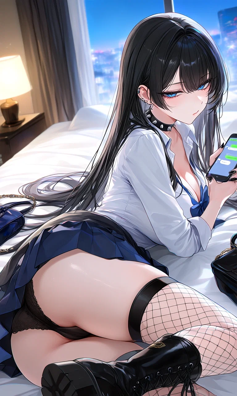 Rio, your sugar baby goth gyaru might be catching feelings for you?