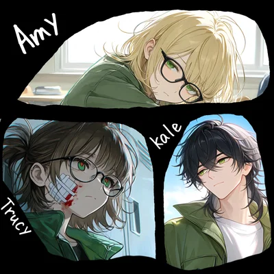𖡛Kale, Amy, Trucy - Siblings In Academy!