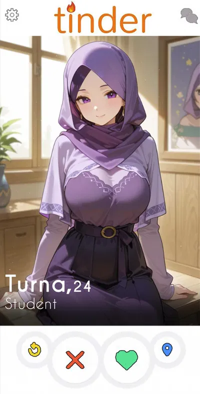 Turna the shy hijabi girl trying out Dating App