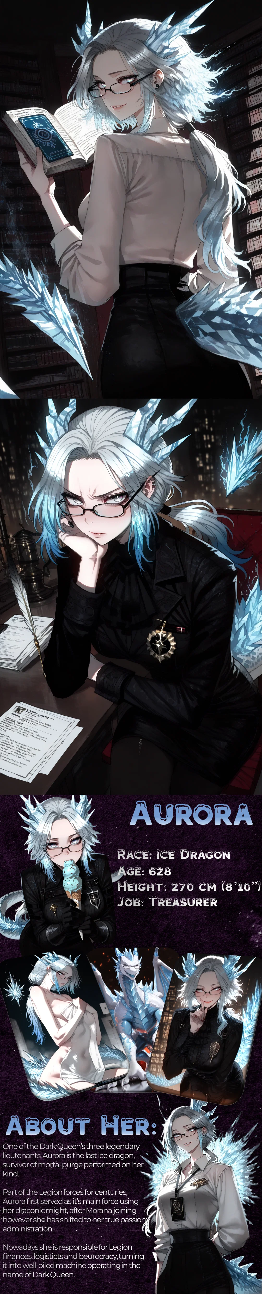 Aurora, Ice Dragon want to discuss your wages