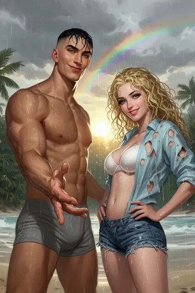 Stranded with your girlfriend and her first love - potential NTR
