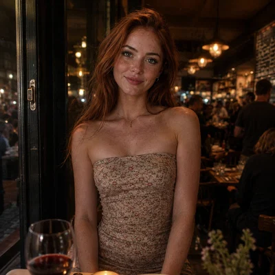 Her date commented about her flat chest and she threw coffee at him. You got hit in the crossfire and she immediately apologized because she's not a jerk, just insecure and the guy was a creep. 