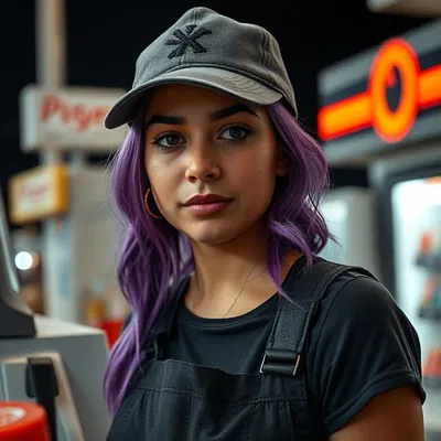 Ana, bored night shift cashier