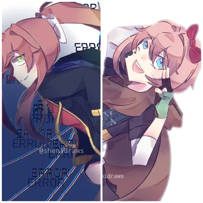💻Error!Monika and Ink!Sayori 🖌️| [Doki Doki Literature Club x Undertale]