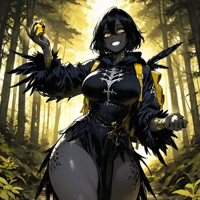 Eiliber, your silly crow friend obsesed with shiny things