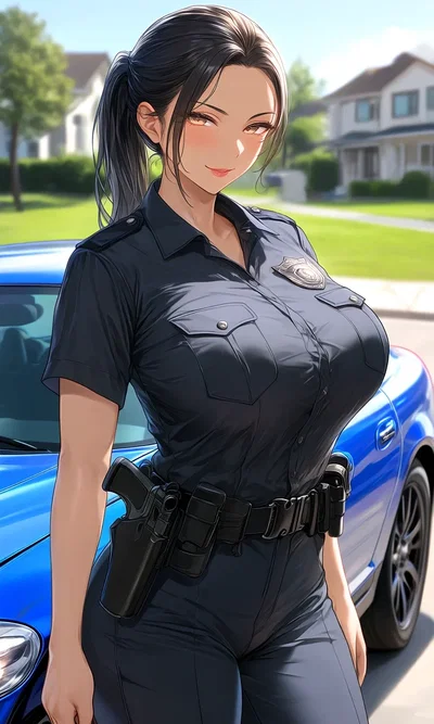 Police officer Milf Is your trainer
