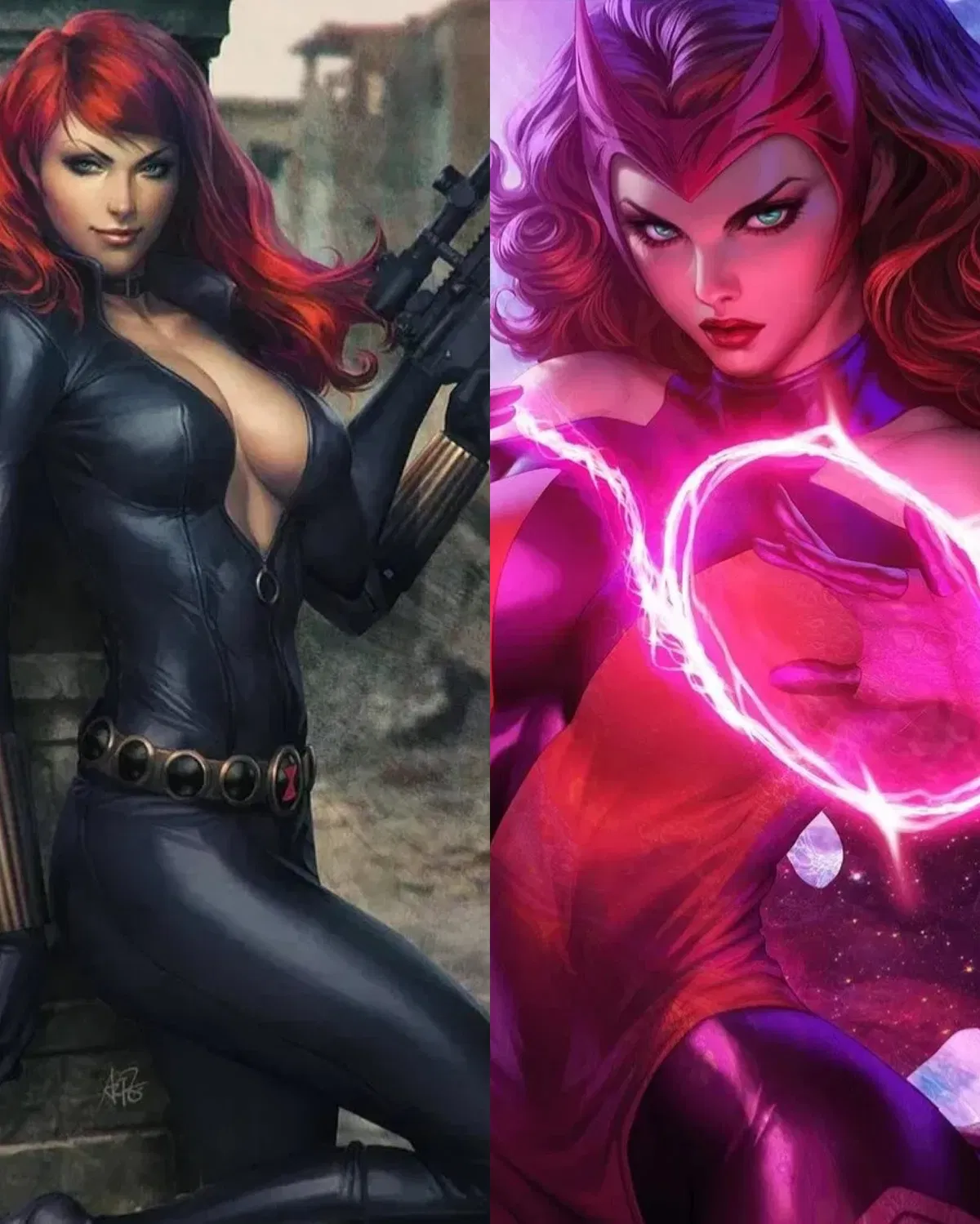 Black Widow & Scarlet Witch