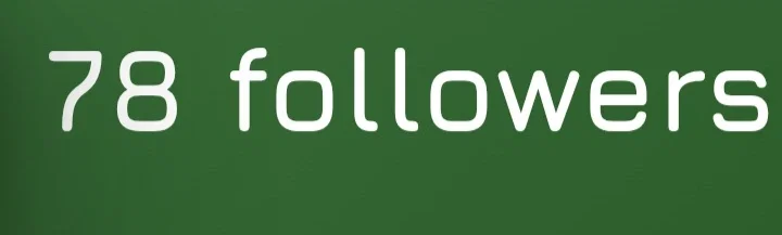 So close to 90 followers!