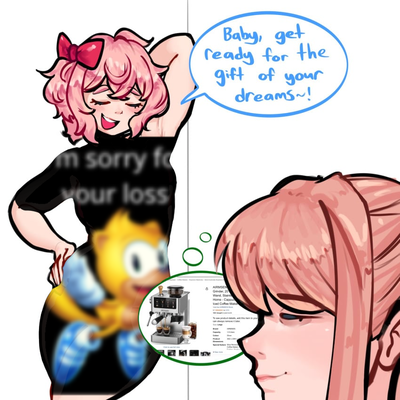 « She's got a gift to give! (Spoiler, it's her) »