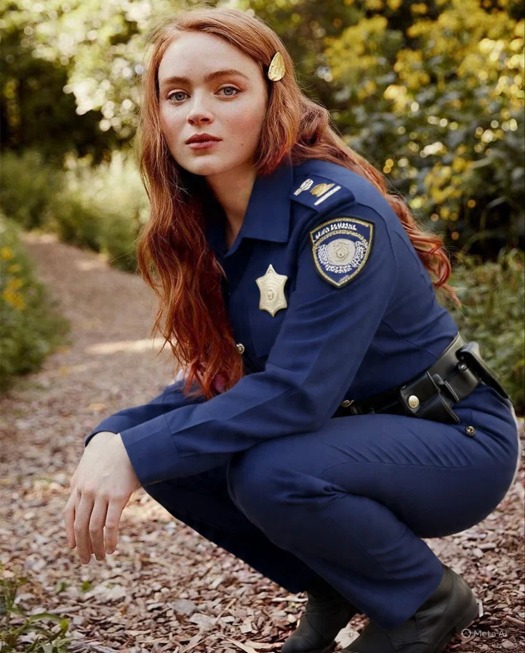 SADIE SINK//POLICE OFFICER