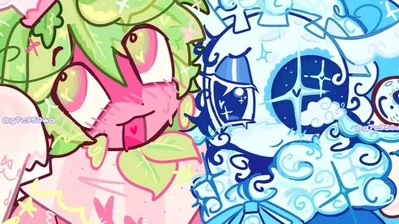 ⪩⪨꙳⋆ sprout and astro! . ° ◌ 🫐🥄