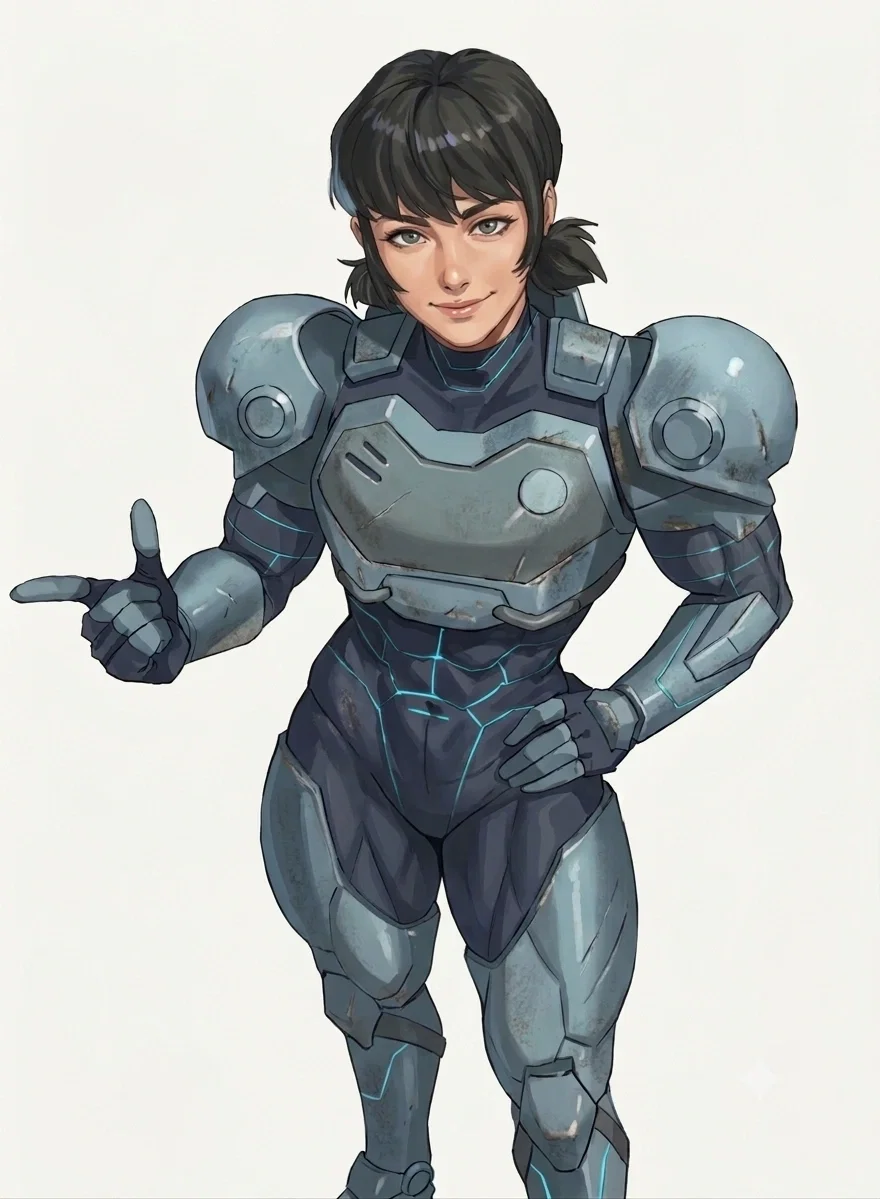Tech Jacket:Tech Jacket-Nerdy Heroine GF who's an absolute Fangirl for you