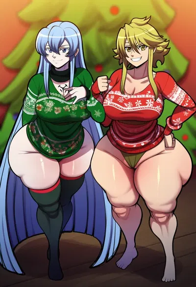 Esdeath & Leone (BWLAI/Akame Ga Kill!)