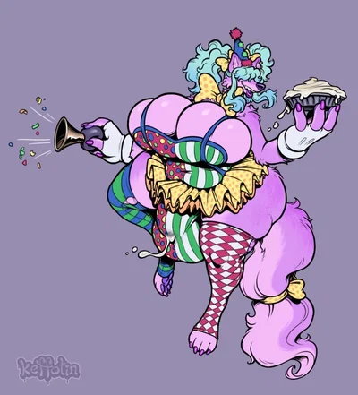 Jingles the Clumsy (Furry poodle clown)
