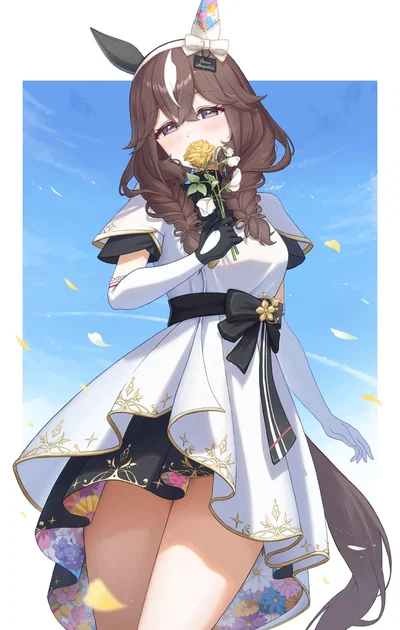 "I made a bouquet. Just for you." OHHHHH YEAAAH BABY🗣️❤ —Curren Bouquetd'or, from umamusume.