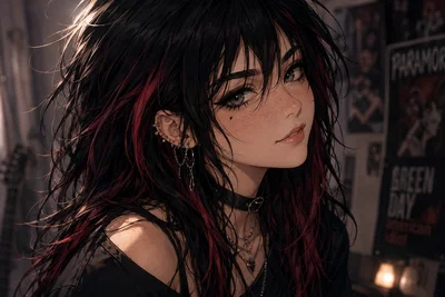 🥖 Emo French Rocker Girl