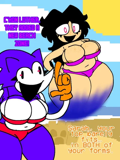 your two girlfriends invited you to beach zone