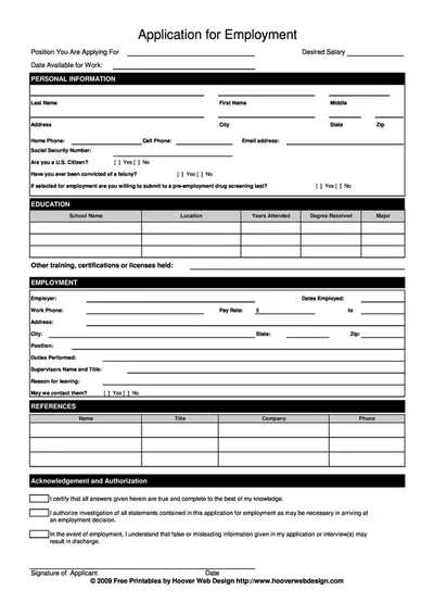 Job Application